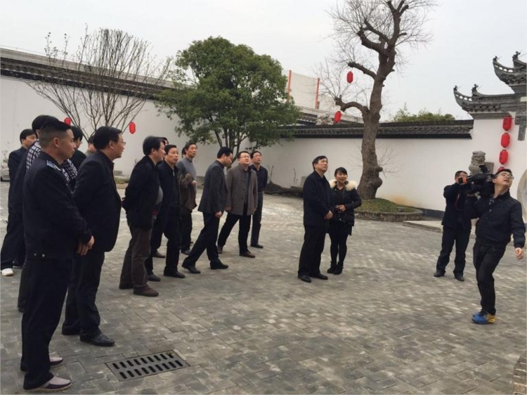 3月15日枞阳县县长罗成圣一行在义安区区长汪继宏的陪同下参观铜陵漫