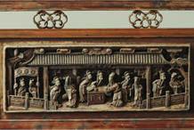 国盛博物馆藏品——木雕:郭子仪拜寿