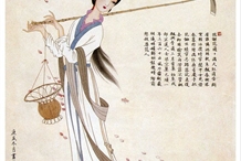 国盛博物馆藏品——木雕:红楼梦之黛玉葬花