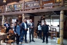 省粮食局行业管理处副处长管旭等领导到天下粮仓游览园调研工作